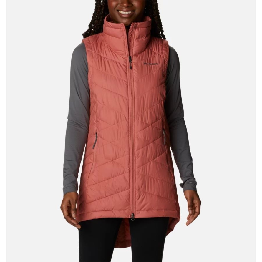 Dark Coral Columbia Women's Heavenly Long Vest