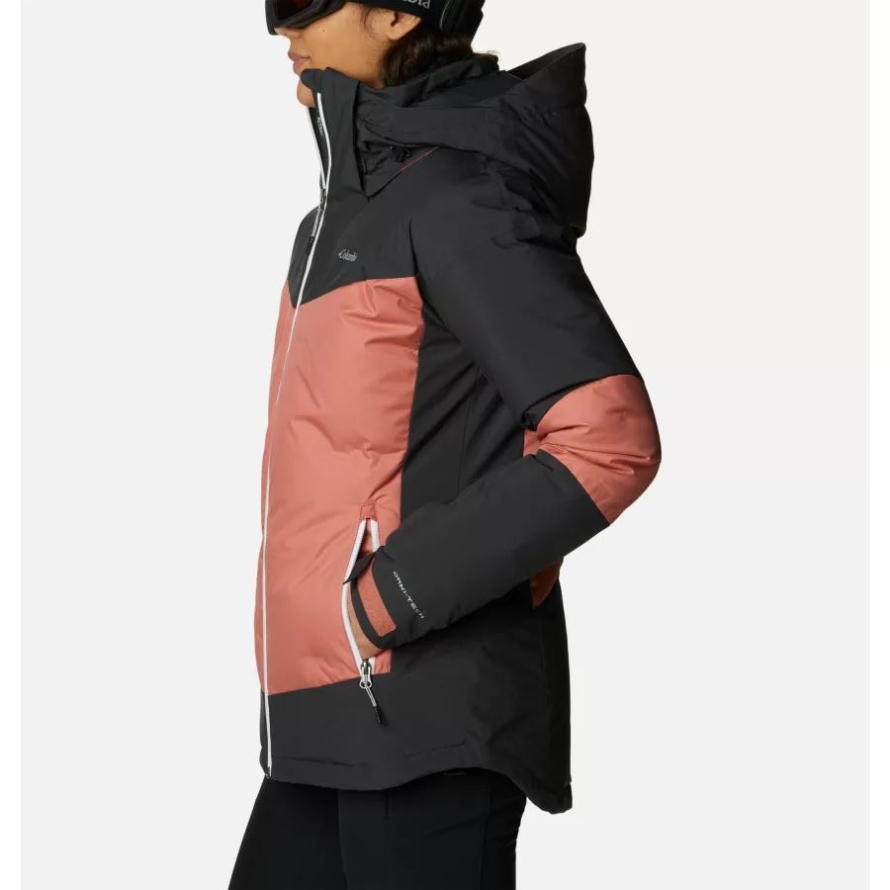 Dark Coral/Shark Columbia Women's Wild Card II Down Jacket