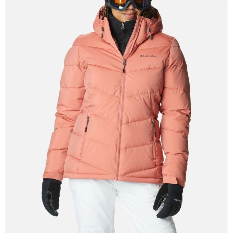 Dark Coral Sheen Columbia Women's Abbott Peak Insulated Waterproof Ski Jacket