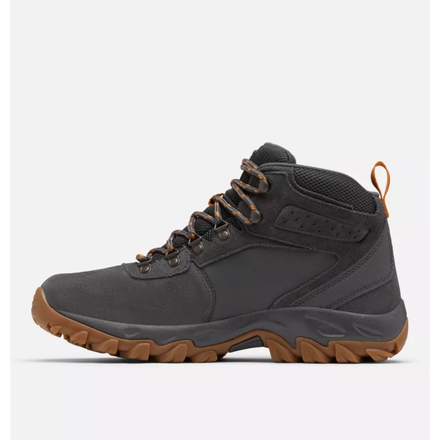 Dark Grey/Gold Amber Men's Newton Ridge Plus II Suede Waterproof Hiking Boot Columbia