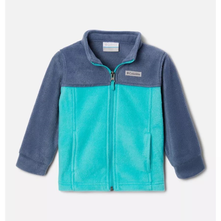 Dark Mountain/Bright Aqua Columbia Boys' Infant Steens Mountain II Fleece Jacket