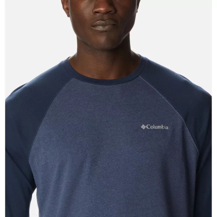 Dark Mountain/Coll Navy Heather Columbia Men's Thistletown Hills Raglan Shirt