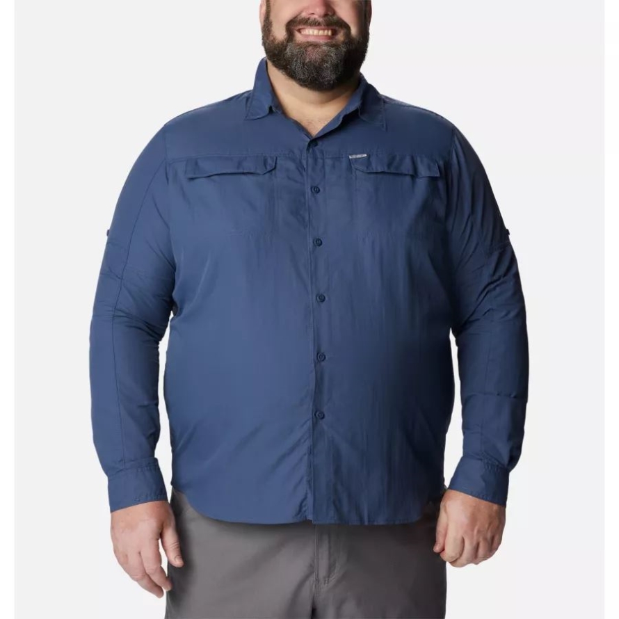 Dark Mountain Men's Silver Ridge 2.0 Long Sleeve Shirt Big Columbia