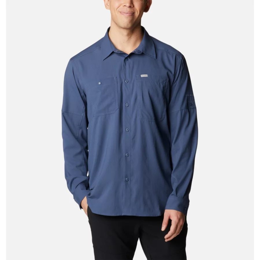 Dark Mountain Men's Silver Ridge Utility Lite Long Sleeve Shirt Columbia