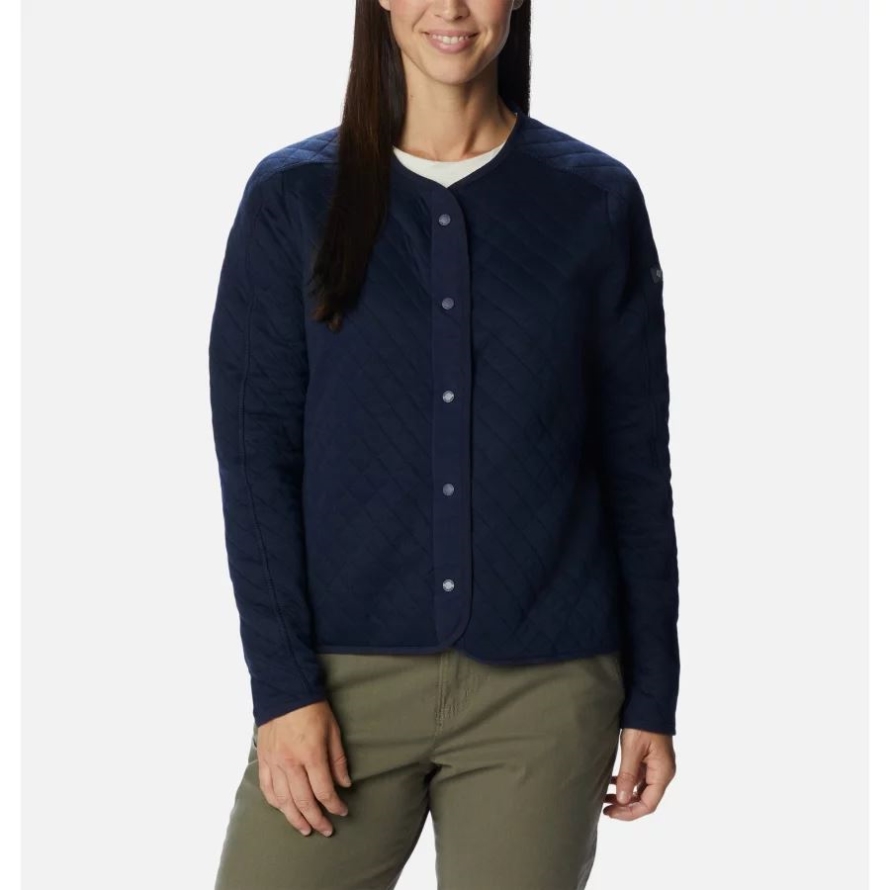 Dark Nocturnal Columbia Women's Columbia Lodge Quilted Cardigan