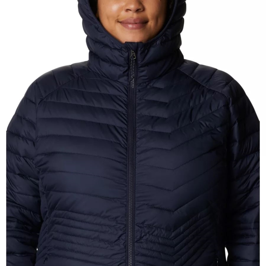 Dark Nocturnal Columbia Women's Powder Lite Mid Jacket Plus Size