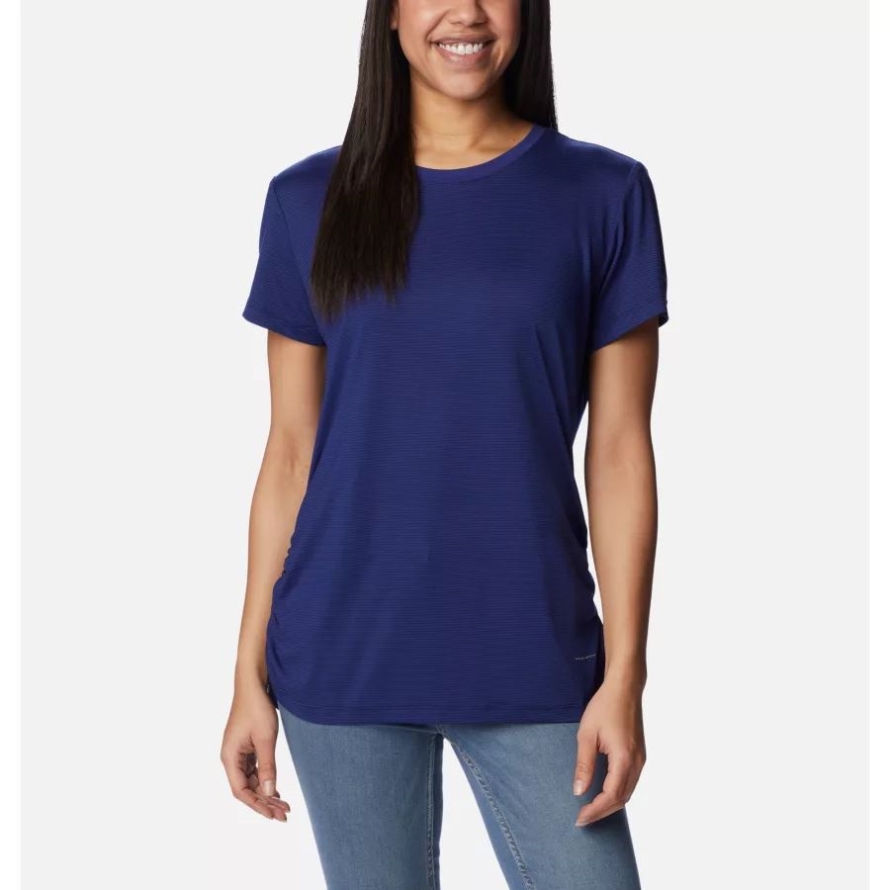 Dark Sapphire Columbia Women's Leslie Falls Short Sleeve Shirt