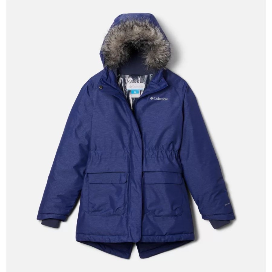 Dark Sapphire Heather Columbia Girls' Nordic Strider Jacket