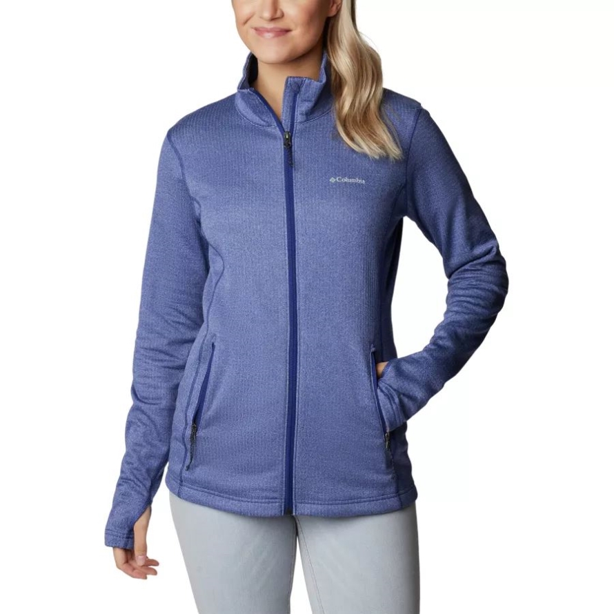 Dark Sapphire Heather Women's Park View Technical Fleece Jacket Columbia