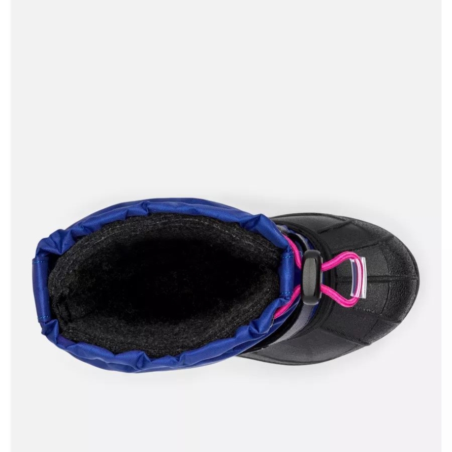 Dark Sapphire/Wild Fuchsia Columbia Little Kids' Powderbug Forty Snow Boot
