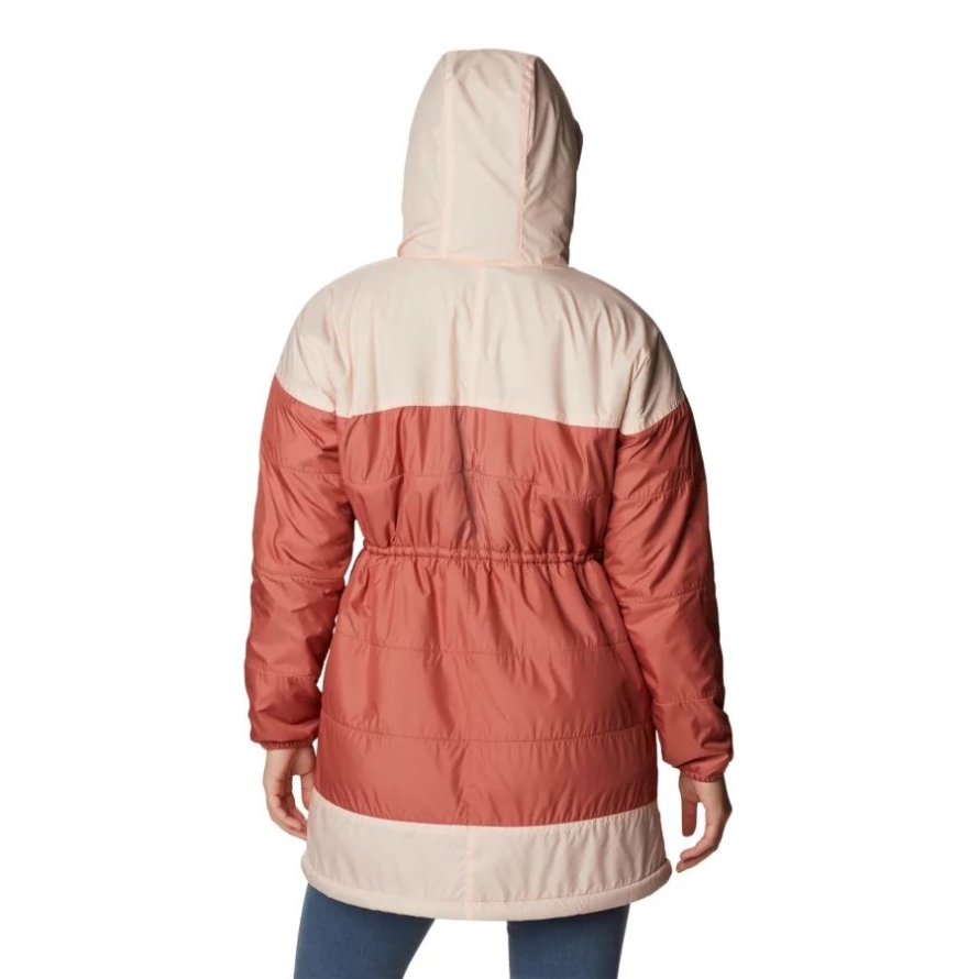 Dark coral/Peach Blossom Women's Flash Challenger Sherpa Long Jacket Columbia