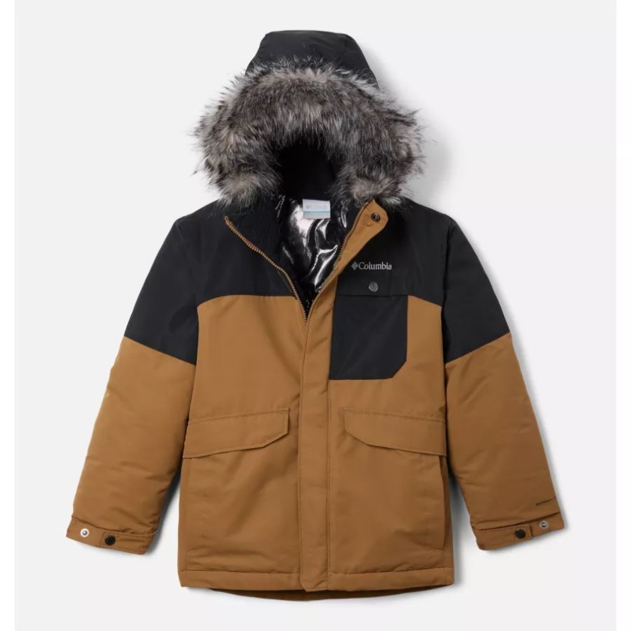 Delta/Black Columbia Boys' Nordic Strider Winter Parka