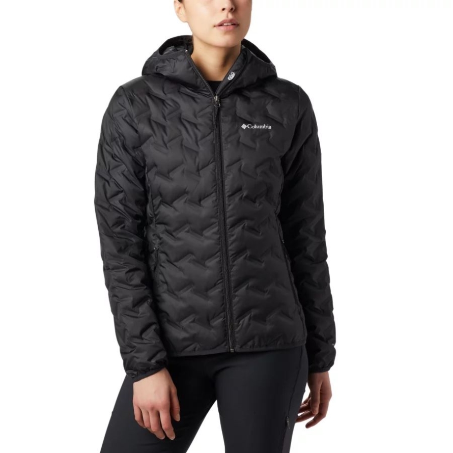 Delta Ridge Down Hooded Jacket Columbia Black