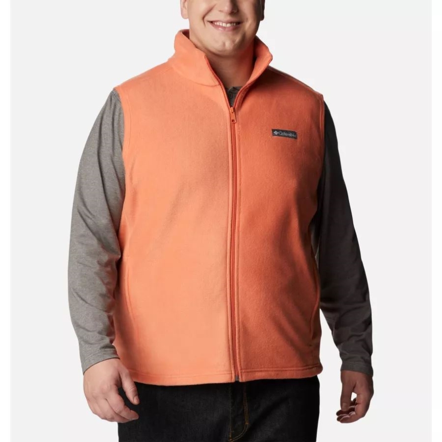 Desert Orange Columbia Men's Steens Mountain Fleece Vest Big