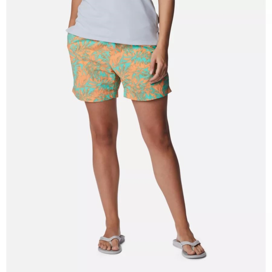 Electric Turquoise Hawaiian Throwback Women's PFG Super Backcast Water Shorts Columbia