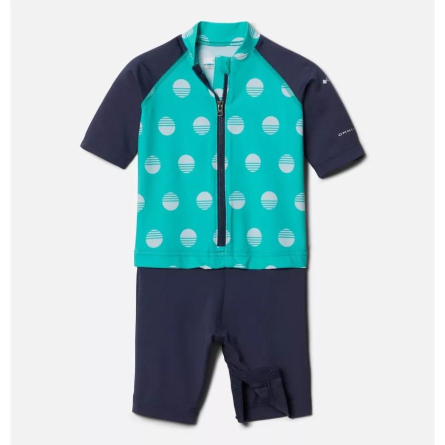 Electric Turquoise Sundaze/Nocturnal Toddler Sandy ShoresSunguard Suit Columbia