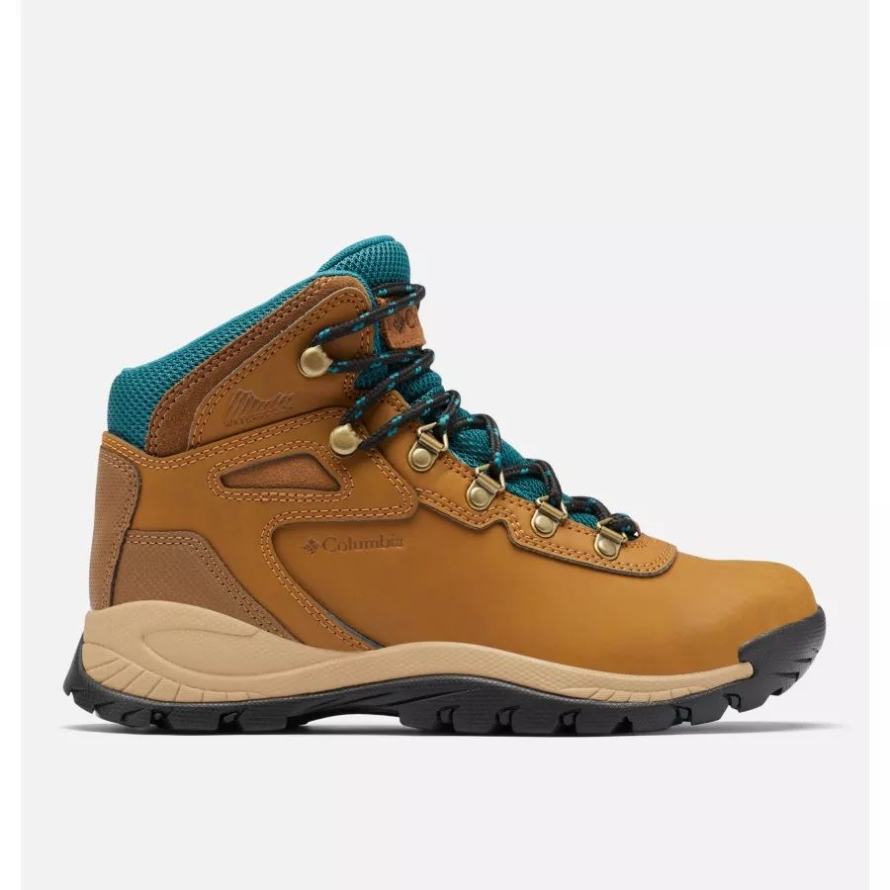 Elk/River Blue Columbia Women's Newton Ridge Plus Waterproof Hiking Boot Wide