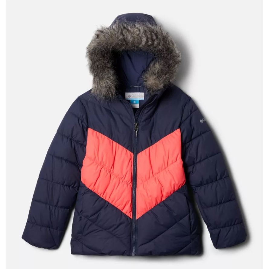 Girls' Arctic Blast Ski Jacket Columbia Nocturnal/Neon Sunrise