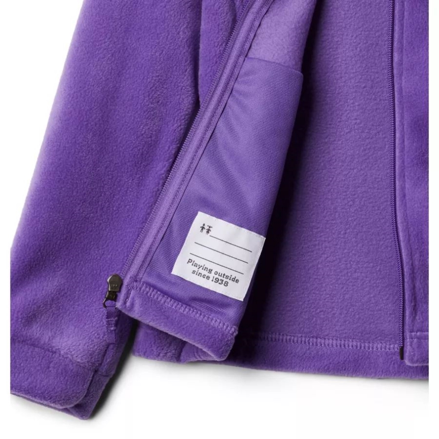 Girls' Benton Springs Fleece Jacket Columbia Brand Grape Gum