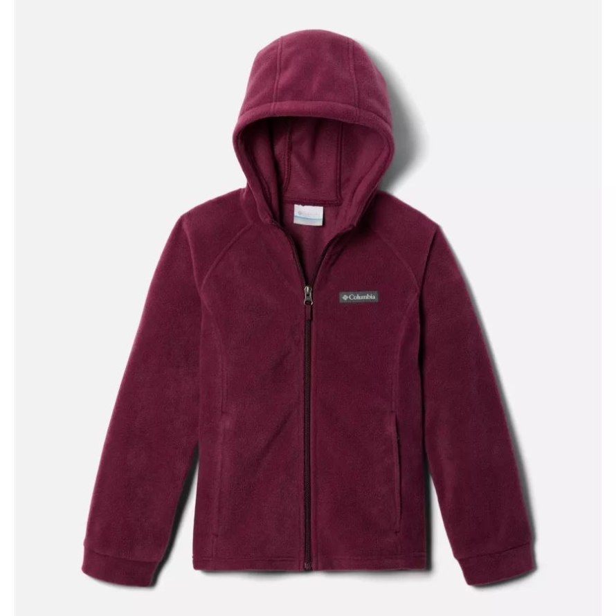 Girls' Benton Springs II Hooded Fleece Jacket Columbia Marionberry
