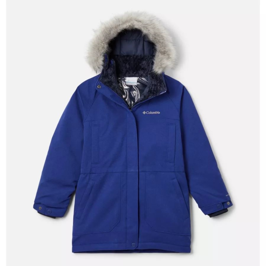 Girls' Boundary Bay Down Parka Columbia Brand Dark Sapphire