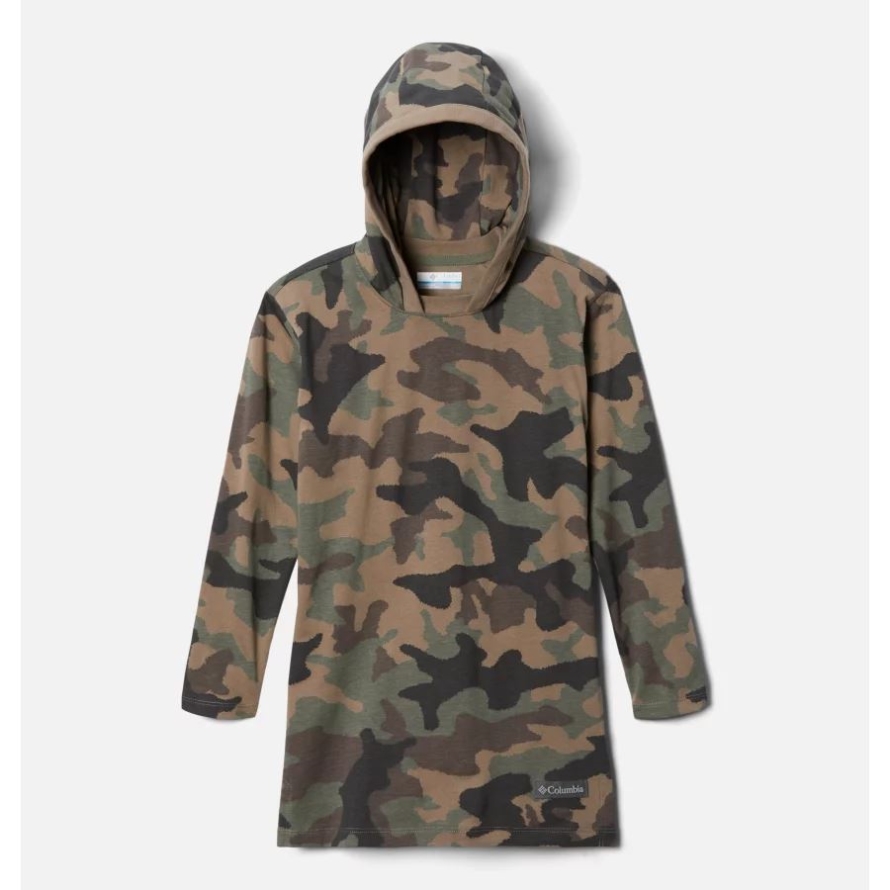 Girls' Columbia Lodge Hooded Printed Tunic Columbia Cypress Traditional Camo Print