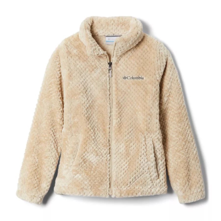 Girls' Fire Side Sherpa Jacket Columbia Ancient Fossil