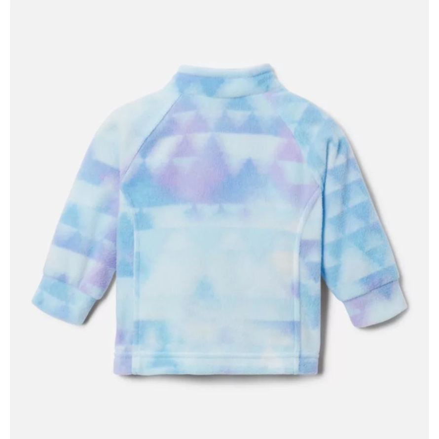 Girls' Infant Benton Springs II Printed Fleece Jacket Columbia Brand Spring Blue Distant Peaks