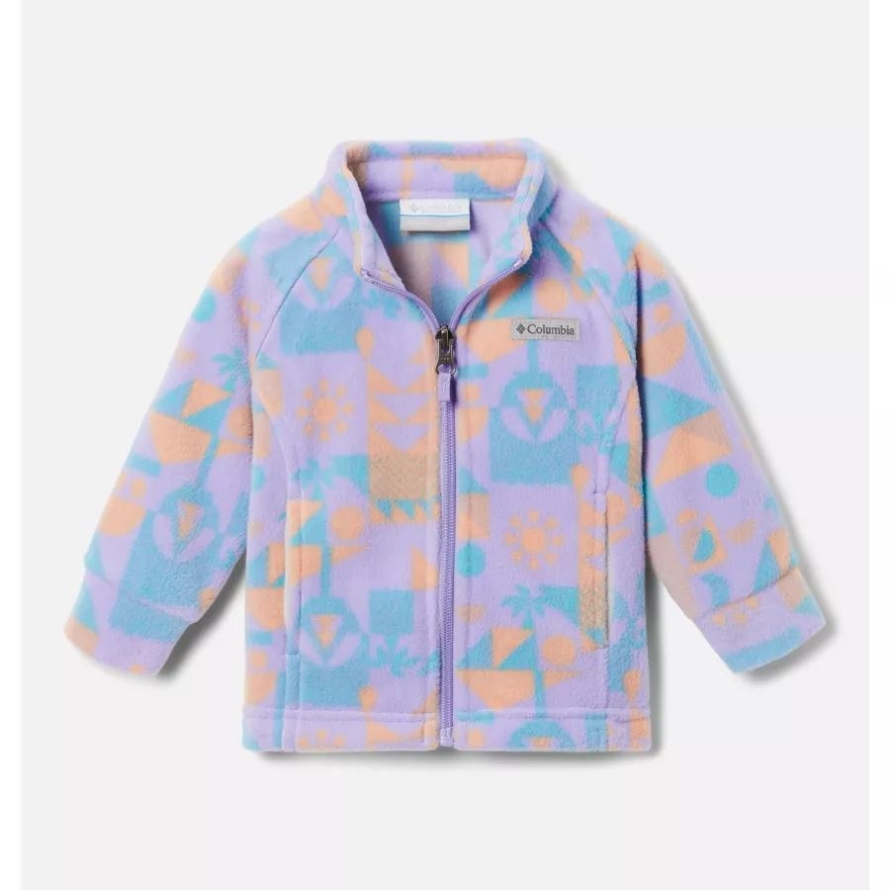 Girls' Infant Benton Springs II Printed Fleece Jacket Frosted Purple Quest Columbia