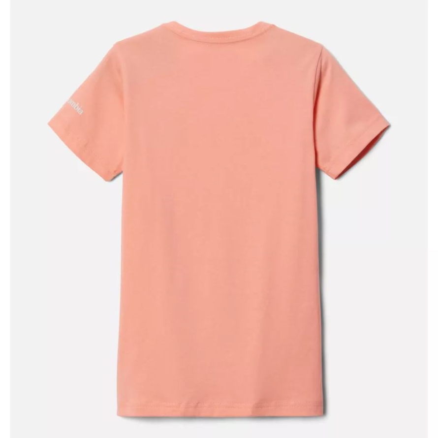 Girls' Mission Lake Short Sleeve Graphic T-Shirt Coral Reef Foxy Pack Columbia