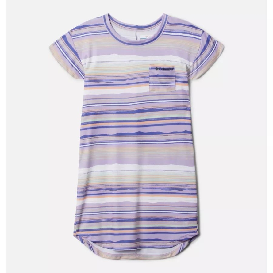 Girls' Parker Ridge Dress Columbia Frosted Purple Horizons Stripe