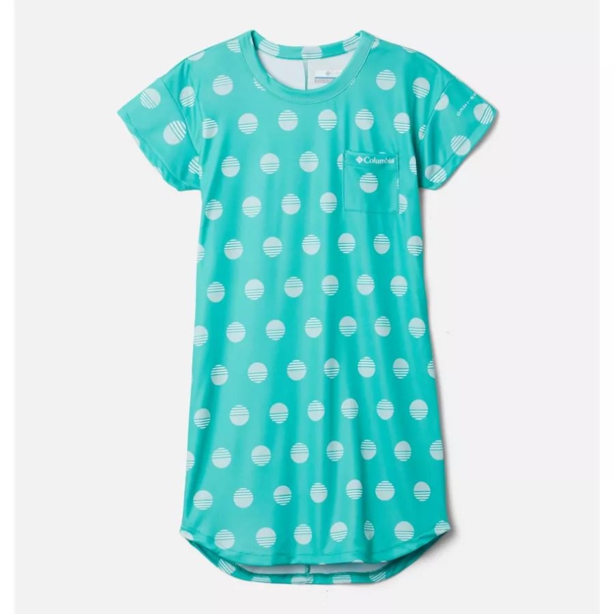 Girls' Parker Ridge Dress Electric Turquoise Sundaze Columbia
