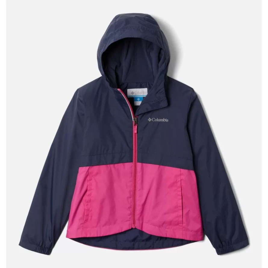 Girls' Rain-Zilla Jacket Columbia Nocturnal/Pink Ice