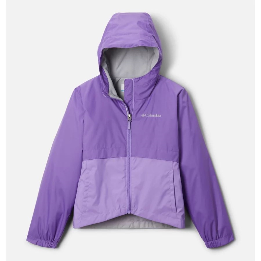 Girls' Rain-Zilla Jacket Grape Gum/Paisley Purple Columbia