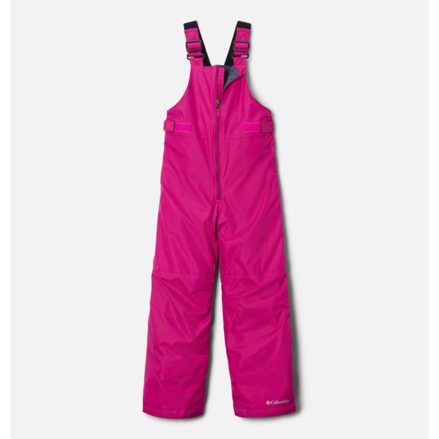 Girls' Snowslope II Bib Wild Fuchsia Columbia Brand