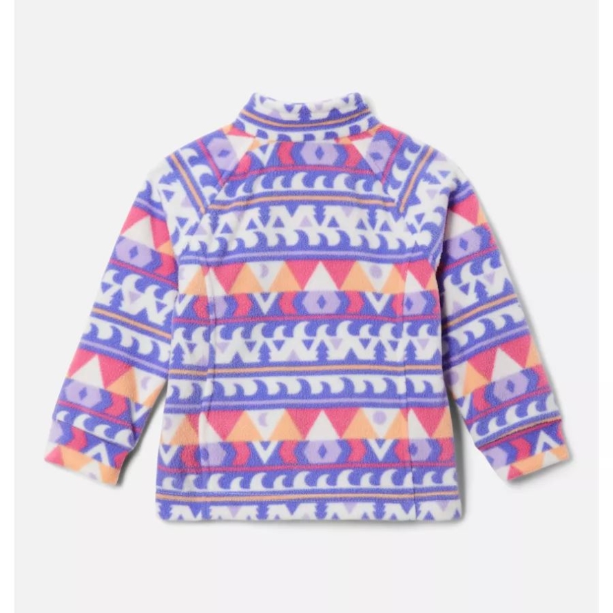 Girls' Toddler Benton Springs II Printed Fleece Jacket Columbia Plum Fairisle Dot Print