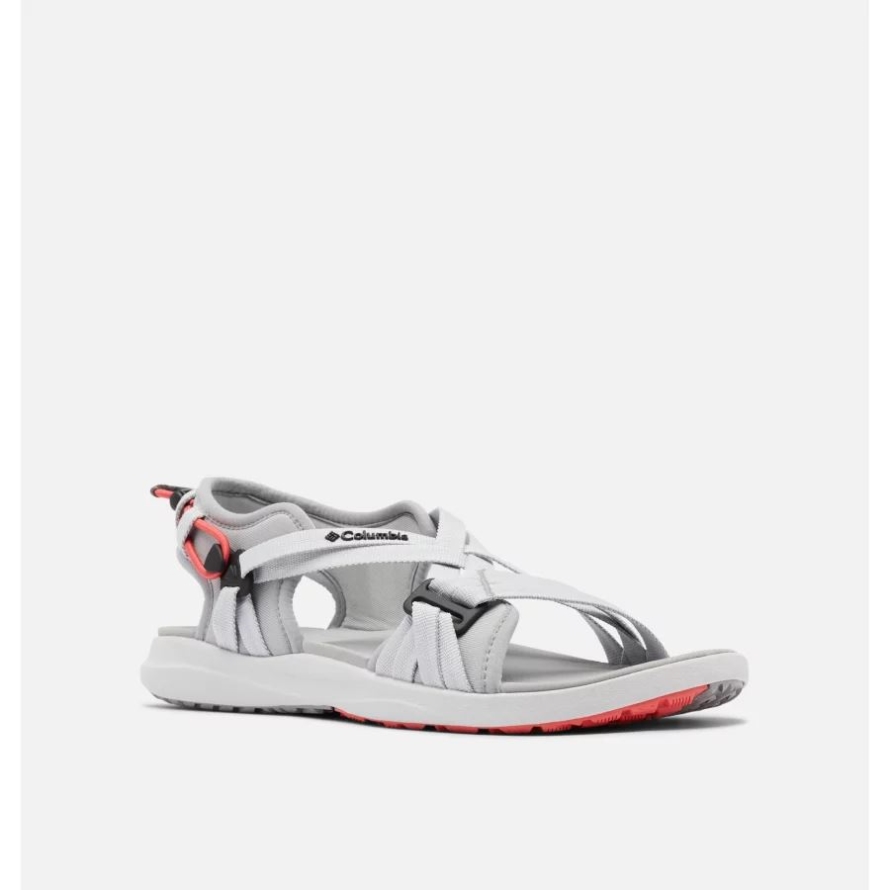 Grey Ice/Red Coral Women's Columbia Sandal Columbia
