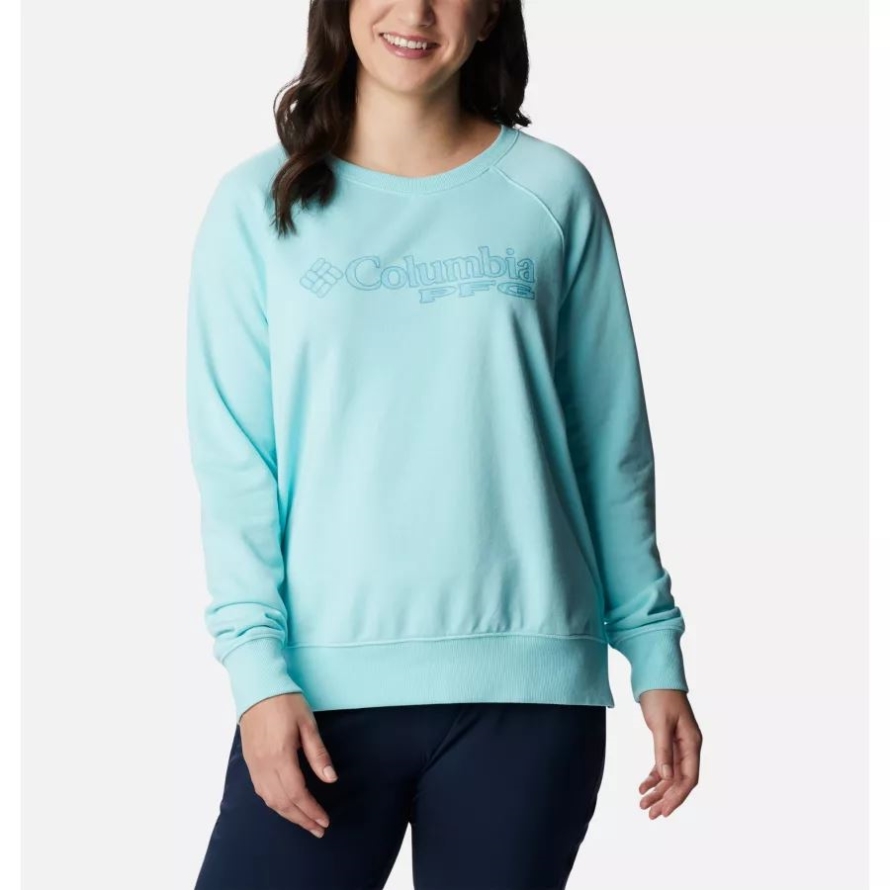 Gulf Stream/Palmetto Graphic Women's PFG Slack Water French Terry Crew Sweatshirt Columbia