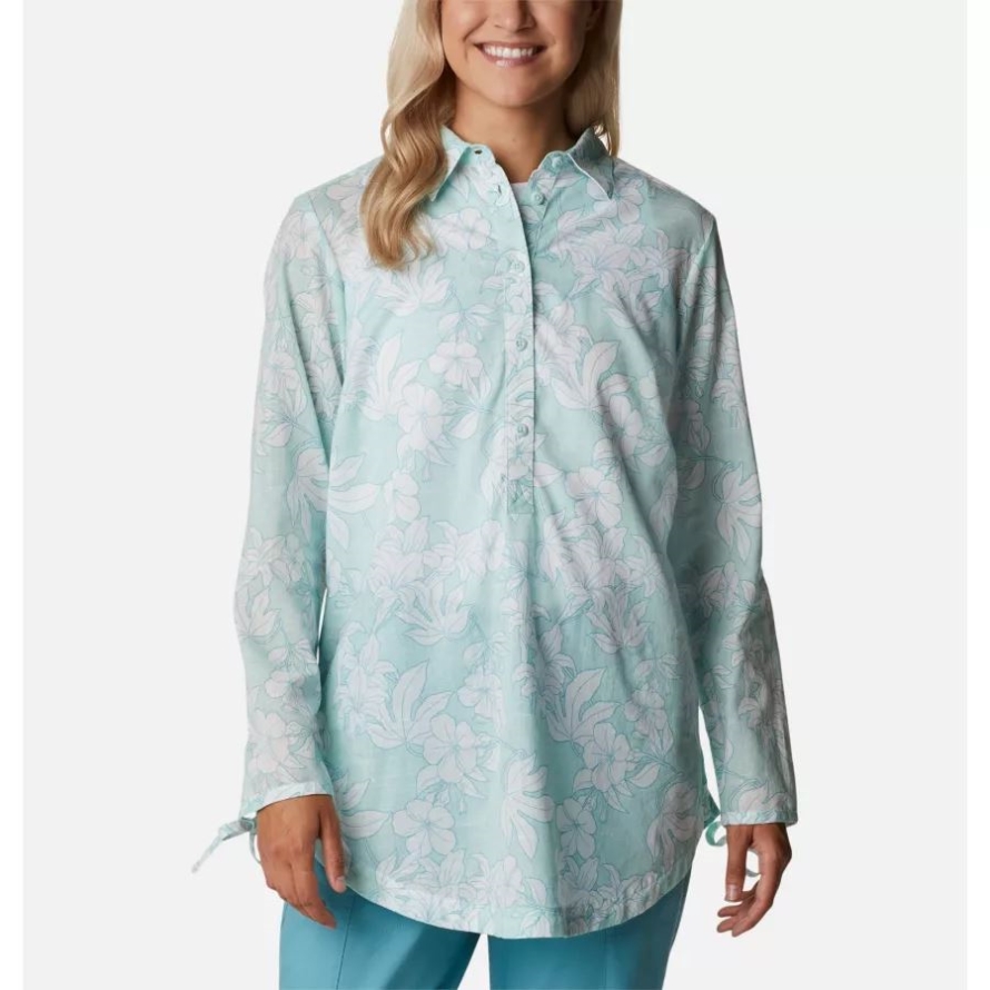 Icy Morn Lakeshore Floral Women's Camp Henry II Tunic Columbia