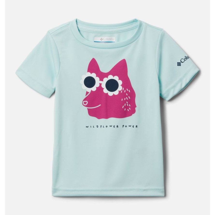 Icy Morn Wildflower Power Girls' Toddler Mirror Creek Short Sleeve Graphic T-Shirt Columbia