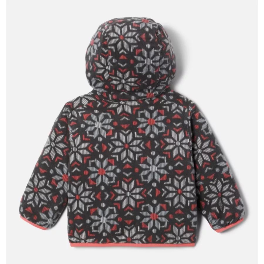 Infant Double Trouble Reversible Jacket Blush Pink/Black Paperflakes Columbia