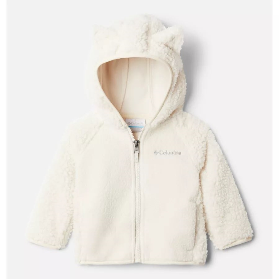 Infant Foxy Baby Sherpa Jacket Columbia Chalk