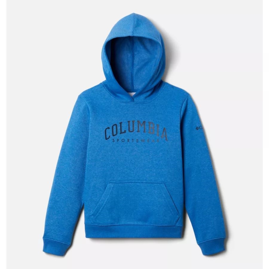 Kids' Columbia Trek Pullover Hoodie Bright Indigo Heather Columbia