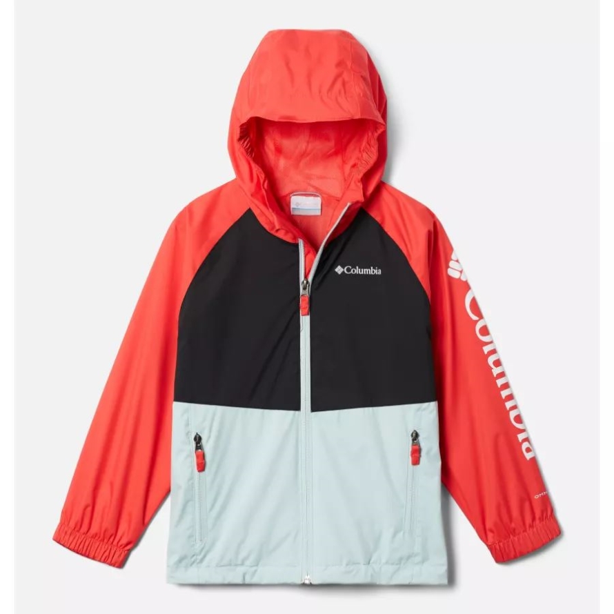 Kids' Dalby Springs Jacket Columbia Icy Morn/Black/Red Hibiscus