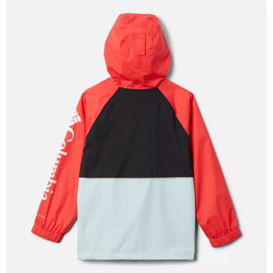 Kids' Dalby Springs Jacket Columbia Icy Morn/Black/Red Hibiscus
