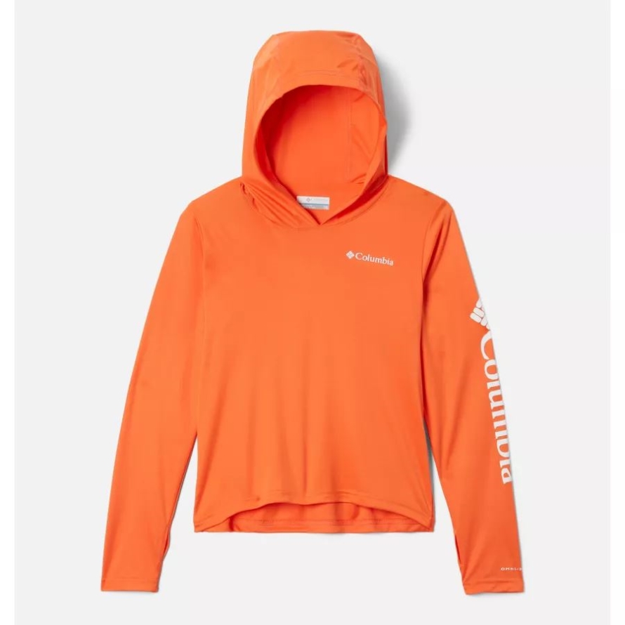 Kids' Fork Stream Hoodie Columbia Sunset Orange