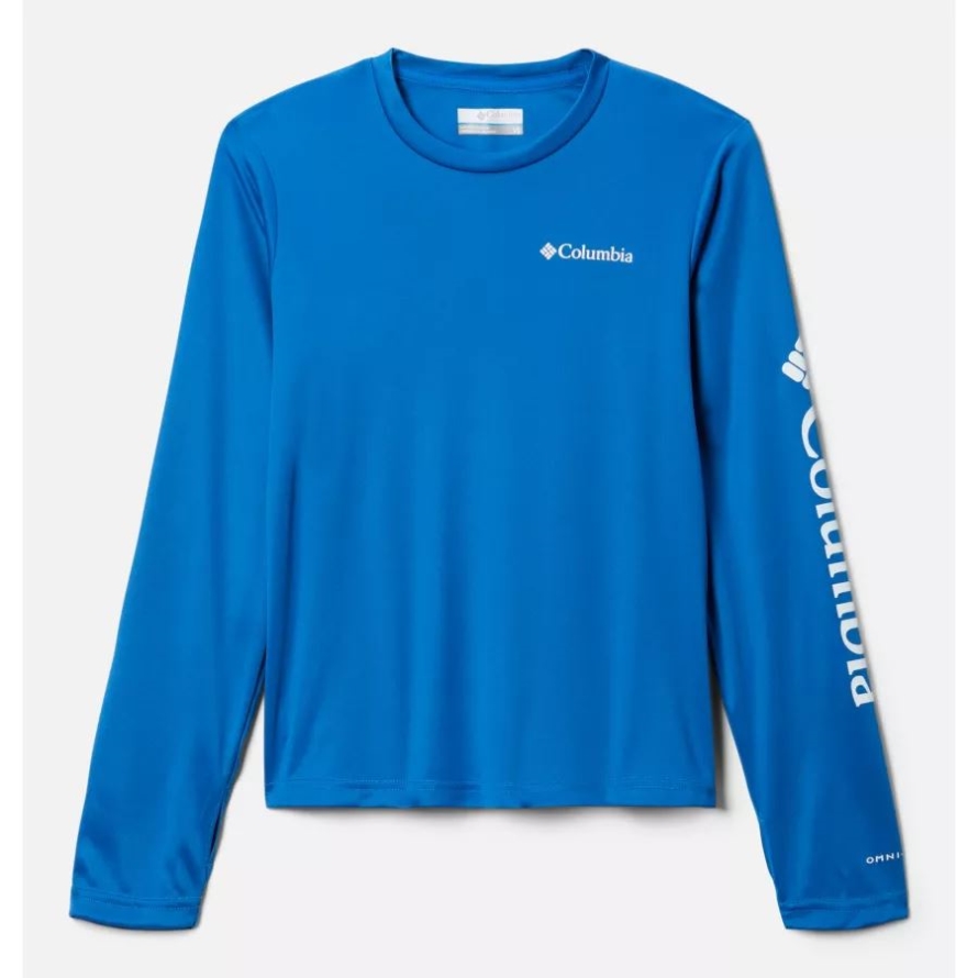 Kids' Fork Stream Long Sleeve Shirt Columbia Bright Indigo
