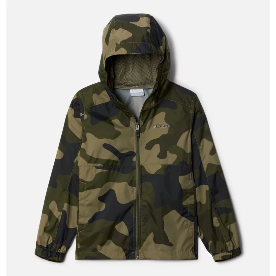 Kids' Glennaker Springs Jacket Columbia Stone Green Mod Camo