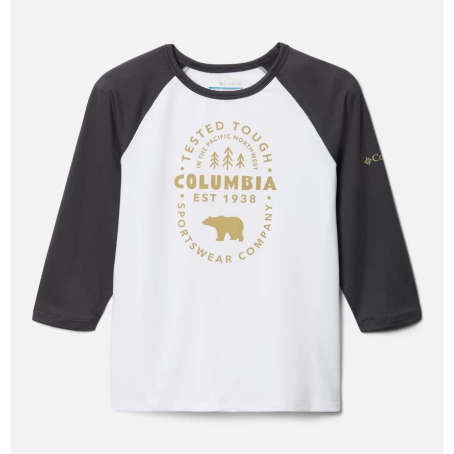 Kids' Outdoor Elements3/4 Sleeve Shirt White/Shark Columbia