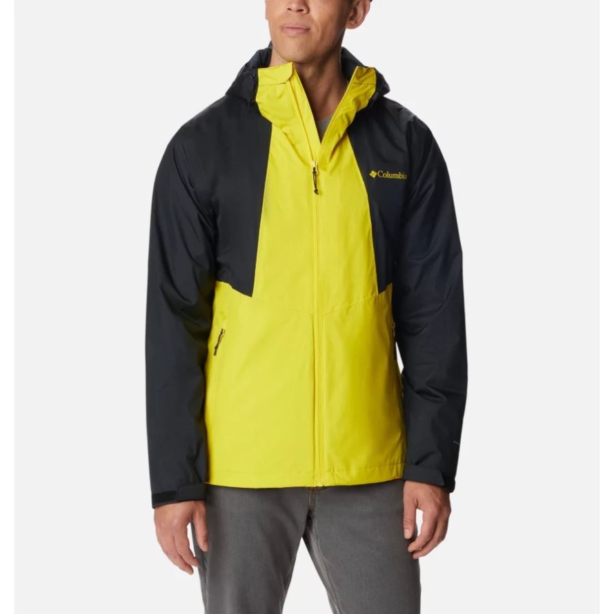 Laser Lemon/Black Columbia Men's Inner Limits II Waterproof Jacket